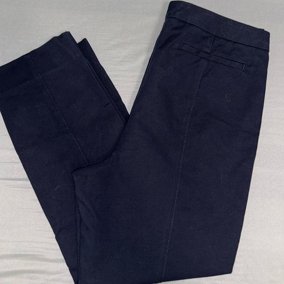Tory Burch Womens Vanner Ponte Seamed Pants Dark Blue - Picture 3 of 6